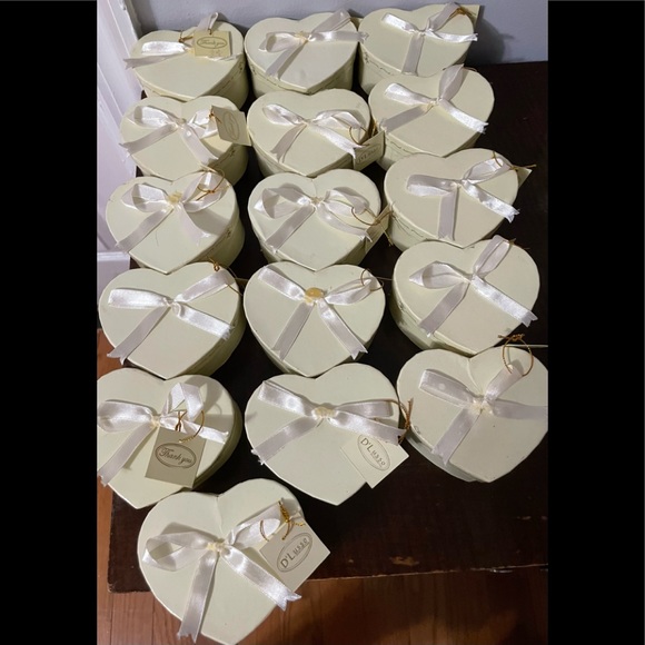 Set of 24 Crystal Heart Flower Pot Favor - Picture 4 of 6